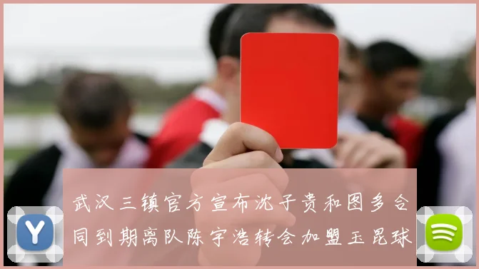 武汉三镇官方宣布沈子贵和图多合同到期离队陈宇浩转会加盟玉昆球队